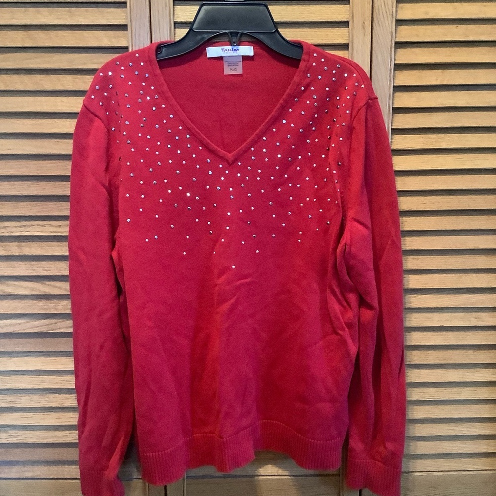 TANJAY Red Sweater